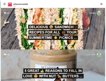 Tablet Screenshot of food.allwomenstalk.com