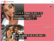 Tablet Screenshot of love.allwomenstalk.com